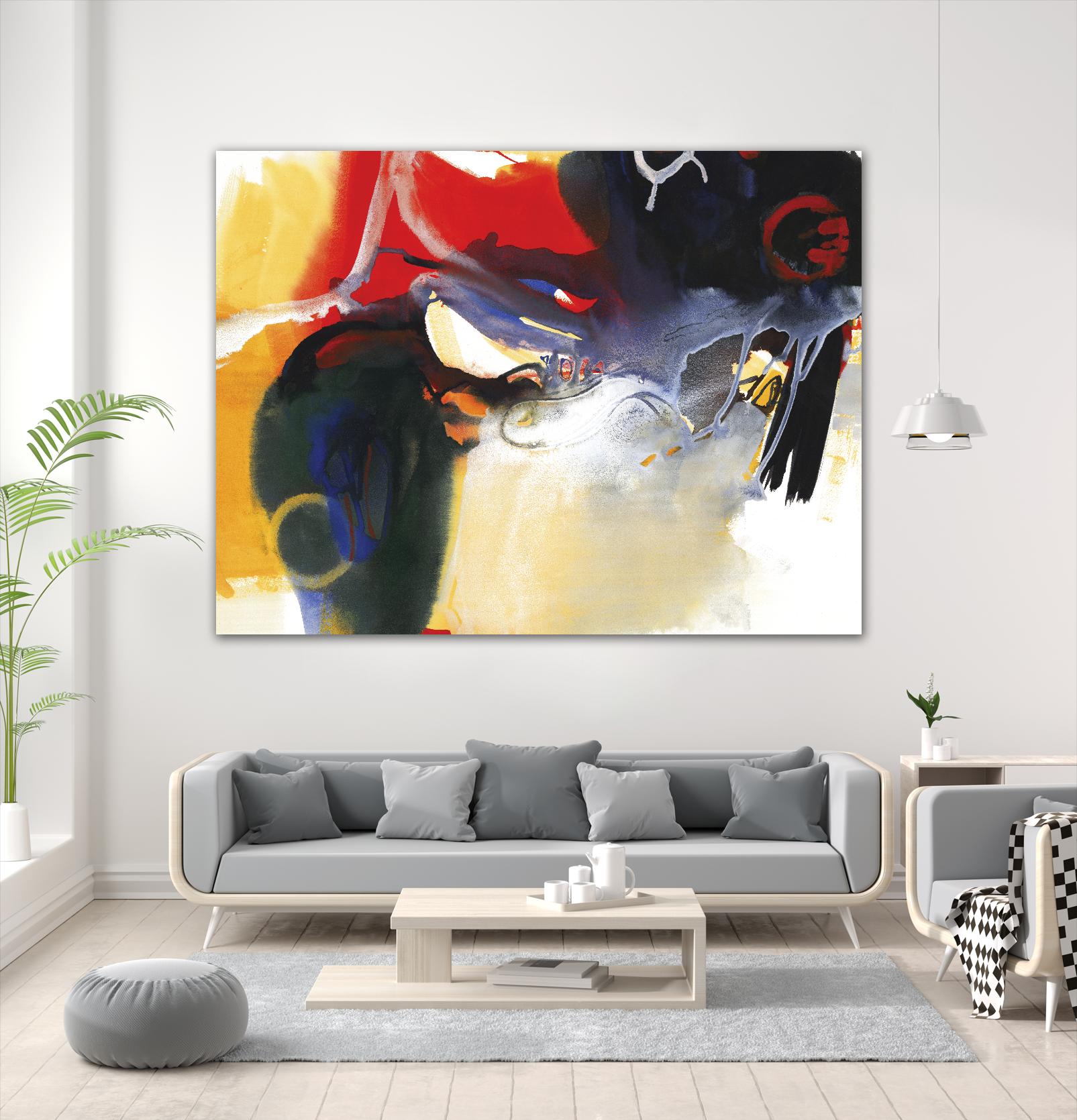 Drama I by Bianka Guna on GIANT ART - red abstract