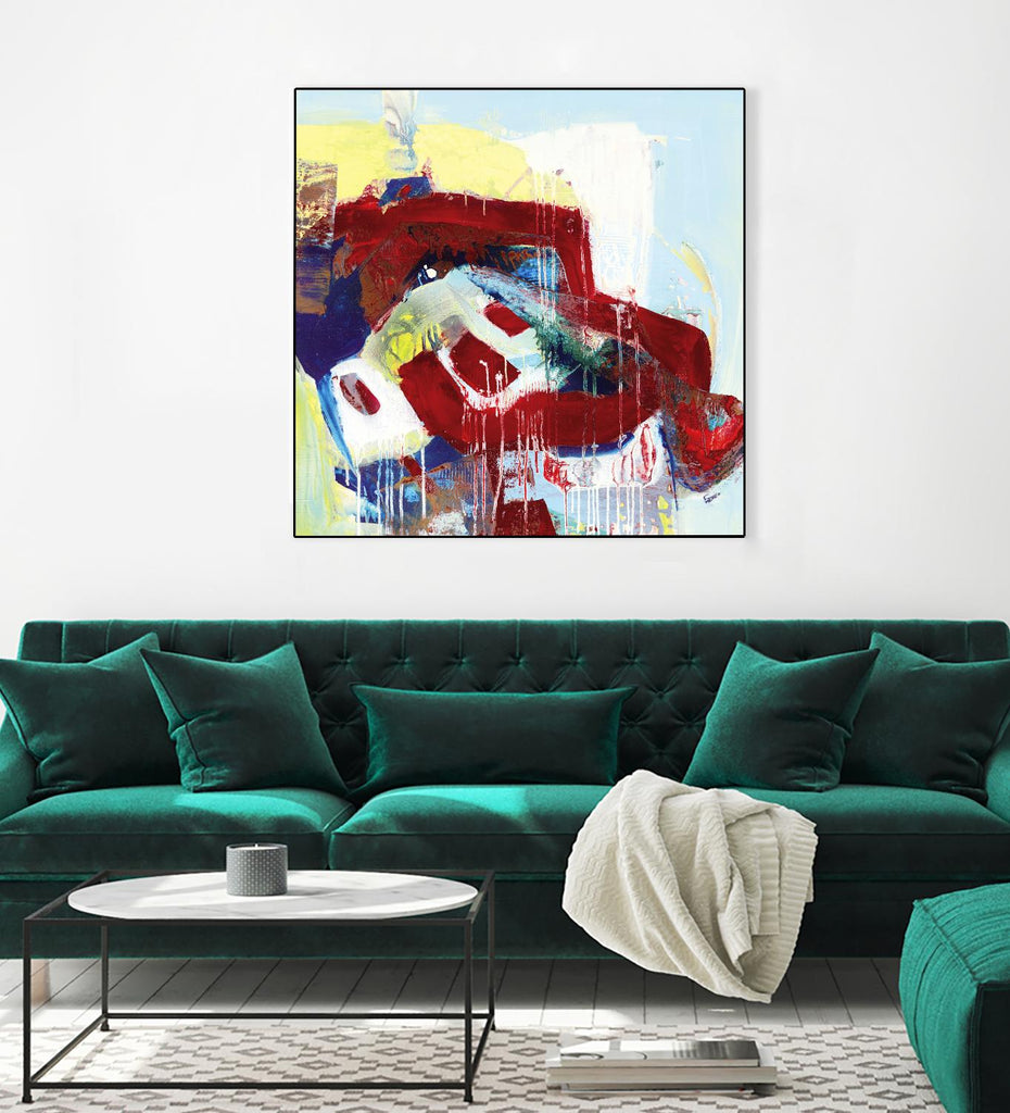 Kaleidoscopic Days II by Bianka Guna on GIANT ART - white abstract