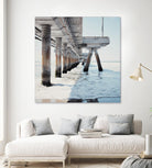 Under the Pier I by Natasia Cook on GIANT ART - blue sea scene
