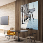 Under the Pier I by Natasia Cook on GIANT ART - blue sea scene