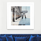 Under the Pier I by Natasia Cook on GIANT ART - blue sea scene