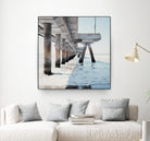 Under the Pier I by Natasia Cook on GIANT ART - blue sea scene