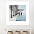 Under the Pier I by Natasia Cook on GIANT ART - blue sea scene