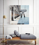 Under the Pier I by Natasia Cook on GIANT ART - blue sea scene