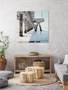 Under the Pier I by Natasia Cook on GIANT ART - blue sea scene