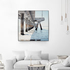 Under the Pier I by Natasia Cook on GIANT ART - blue sea scene