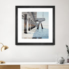 Under the Pier I by Natasia Cook on GIANT ART - blue sea scene