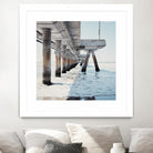 Under the Pier I by Natasia Cook on GIANT ART - blue sea scene