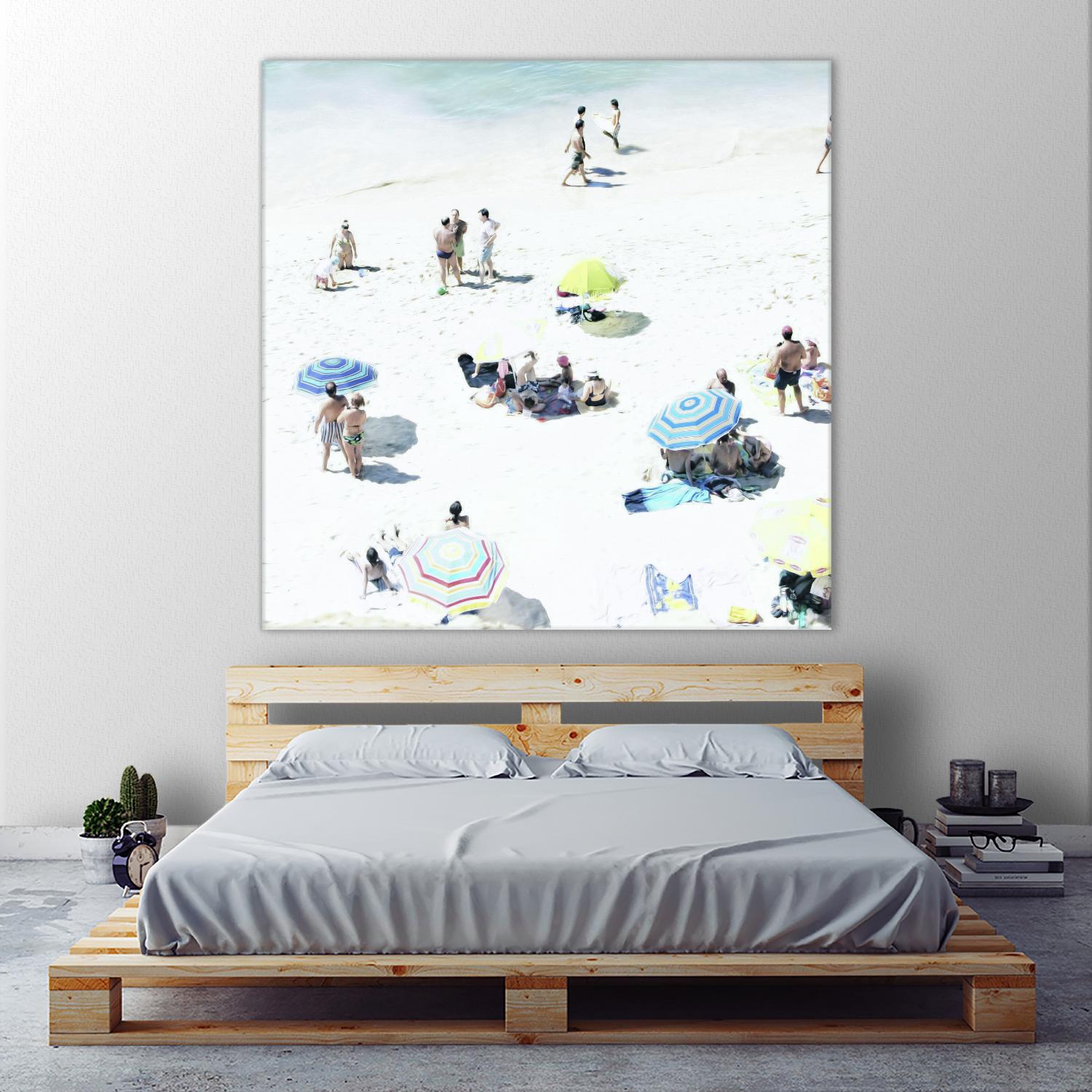Happy Days by Ingrid Beddoes on GIANT ART - white sea scene