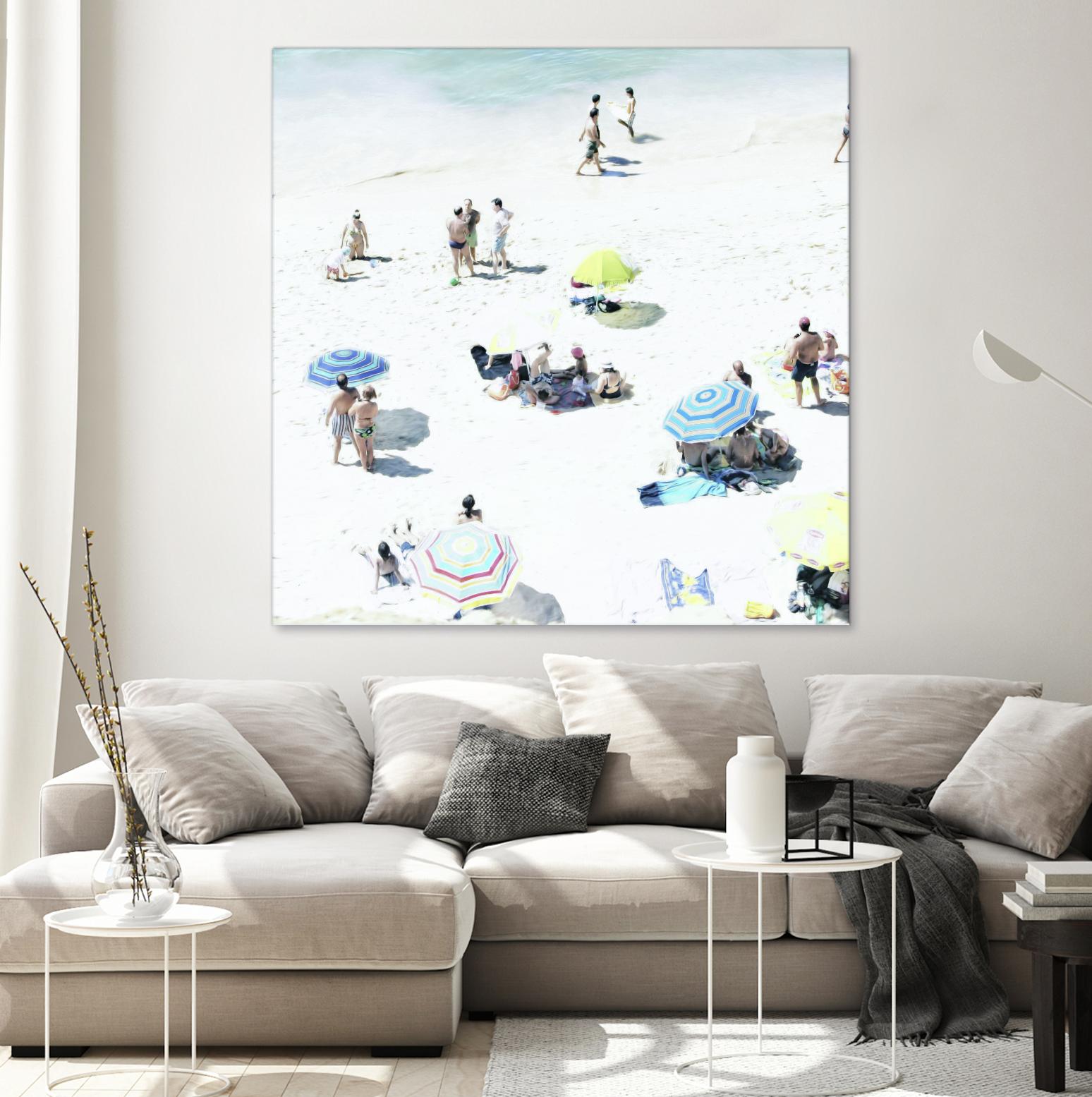 Happy Days by Ingrid Beddoes on GIANT ART - white sea scene
