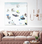 Happy Days by Ingrid Beddoes on GIANT ART - white sea scene