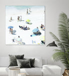 Happy Days by Ingrid Beddoes on GIANT ART - white sea scene