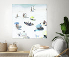 Happy Days by Ingrid Beddoes on GIANT ART - white sea scene