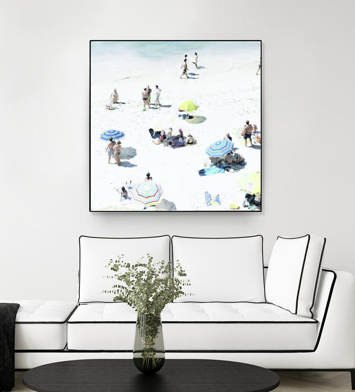 Happy Days by Ingrid Beddoes on GIANT ART - white sea scene