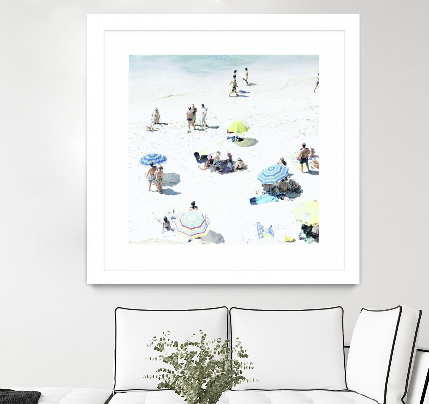 Happy Days by Ingrid Beddoes on GIANT ART - white sea scene