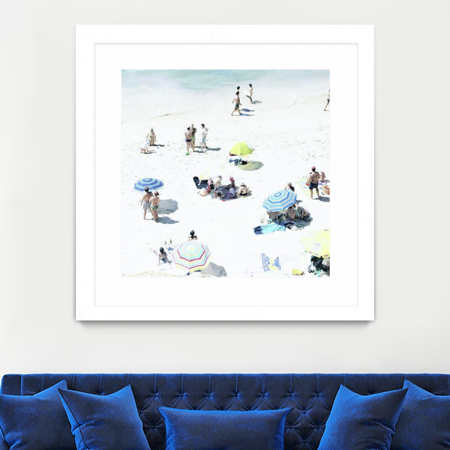 Happy Days by Ingrid Beddoes on GIANT ART - white sea scene