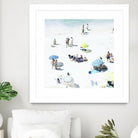 Happy Days by Ingrid Beddoes on GIANT ART - white sea scene