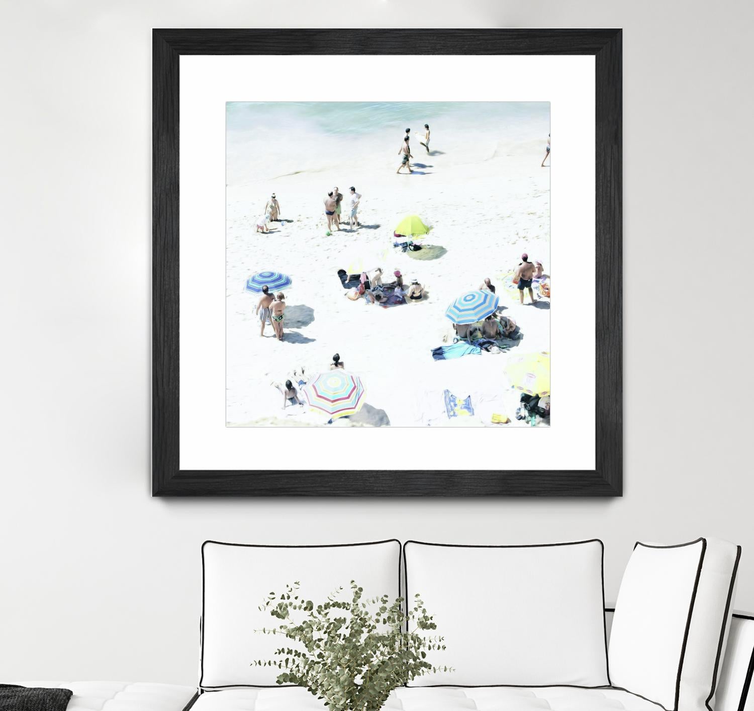 Happy Days by Ingrid Beddoes on GIANT ART - white sea scene