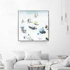 Happy Days by Ingrid Beddoes on GIANT ART - white sea scene