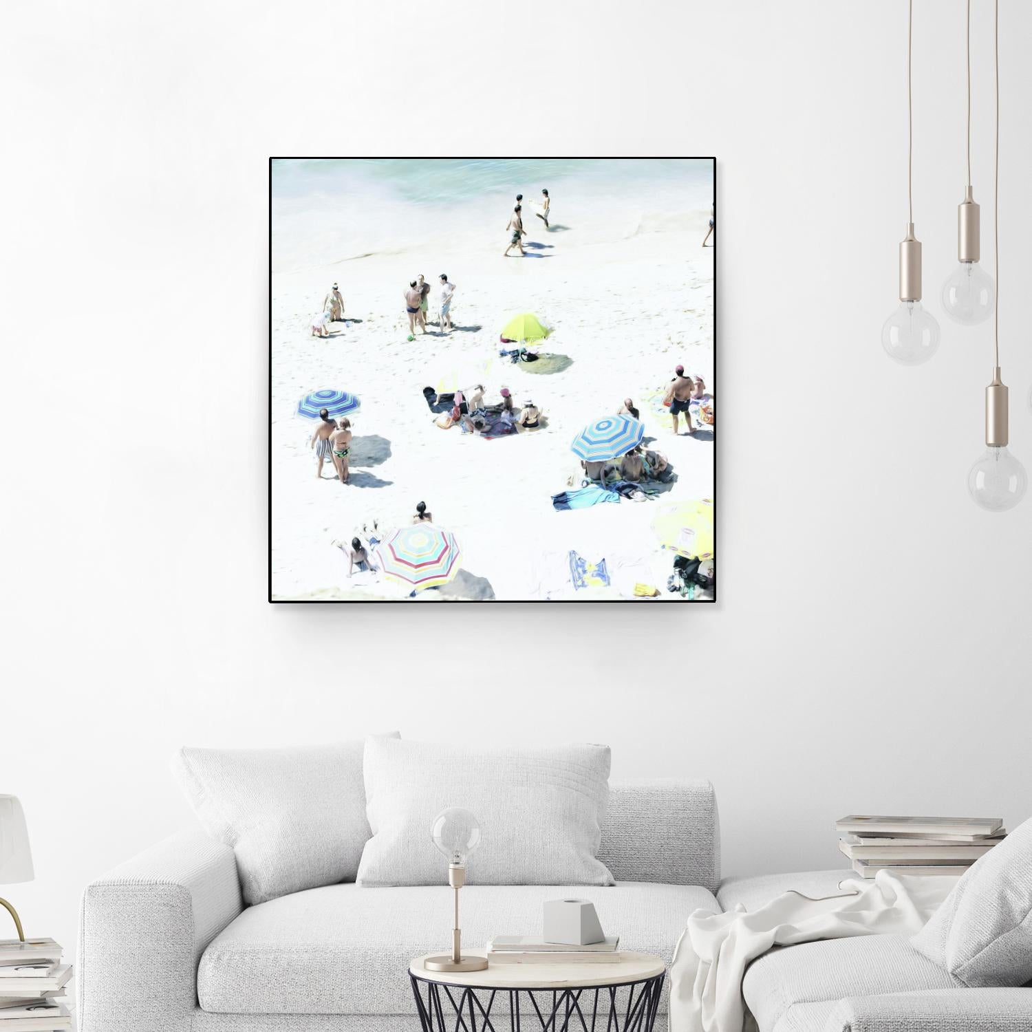 Happy Days by Ingrid Beddoes on GIANT ART - white sea scene