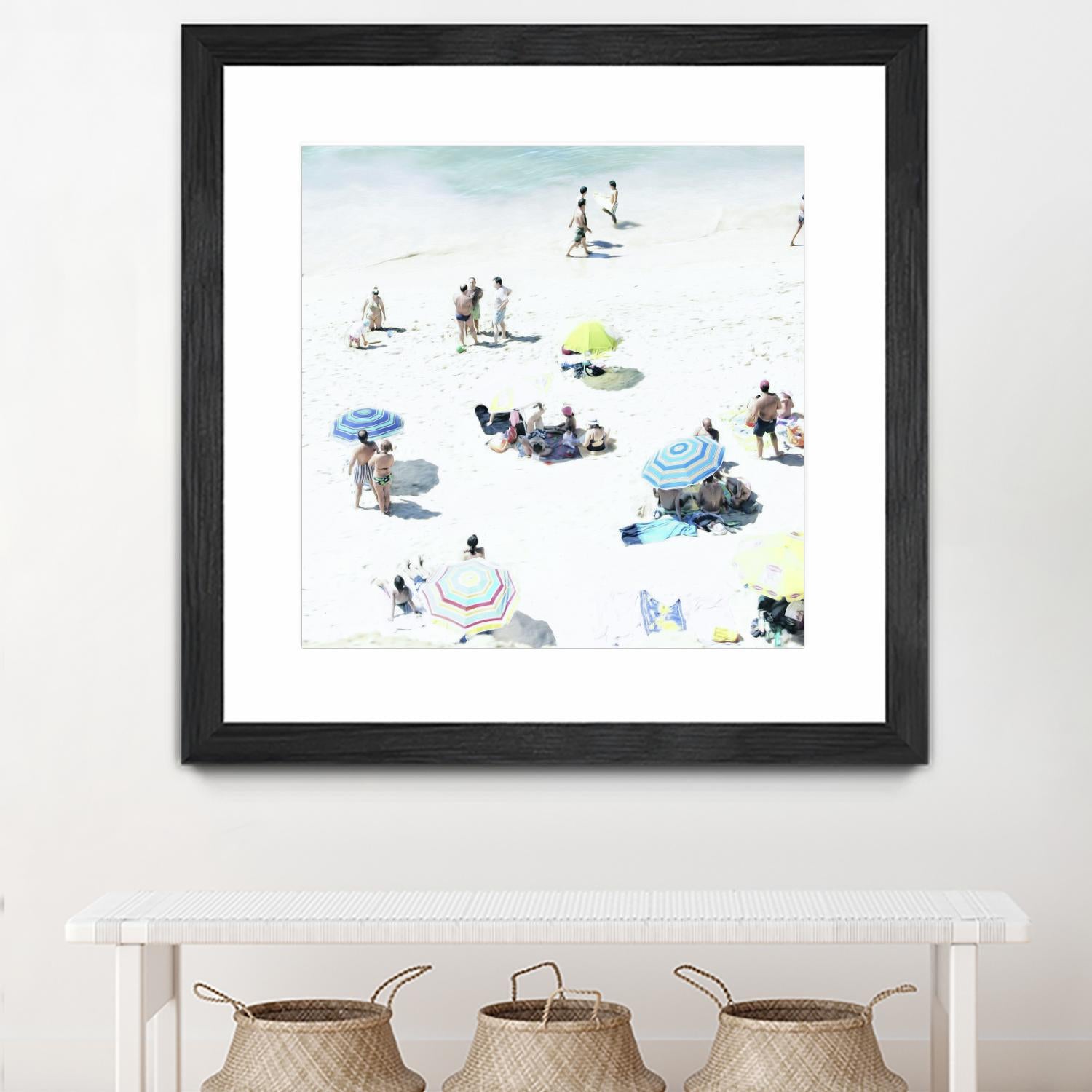 Happy Days by Ingrid Beddoes on GIANT ART - white sea scene