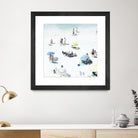 Happy Days by Ingrid Beddoes on GIANT ART - white sea scene