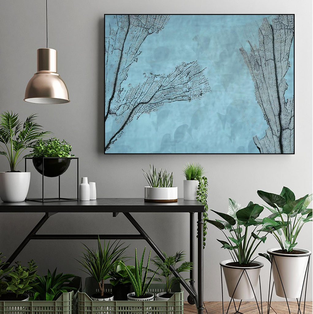Coral II by Jessica Valner on GIANT ART - grey nautical