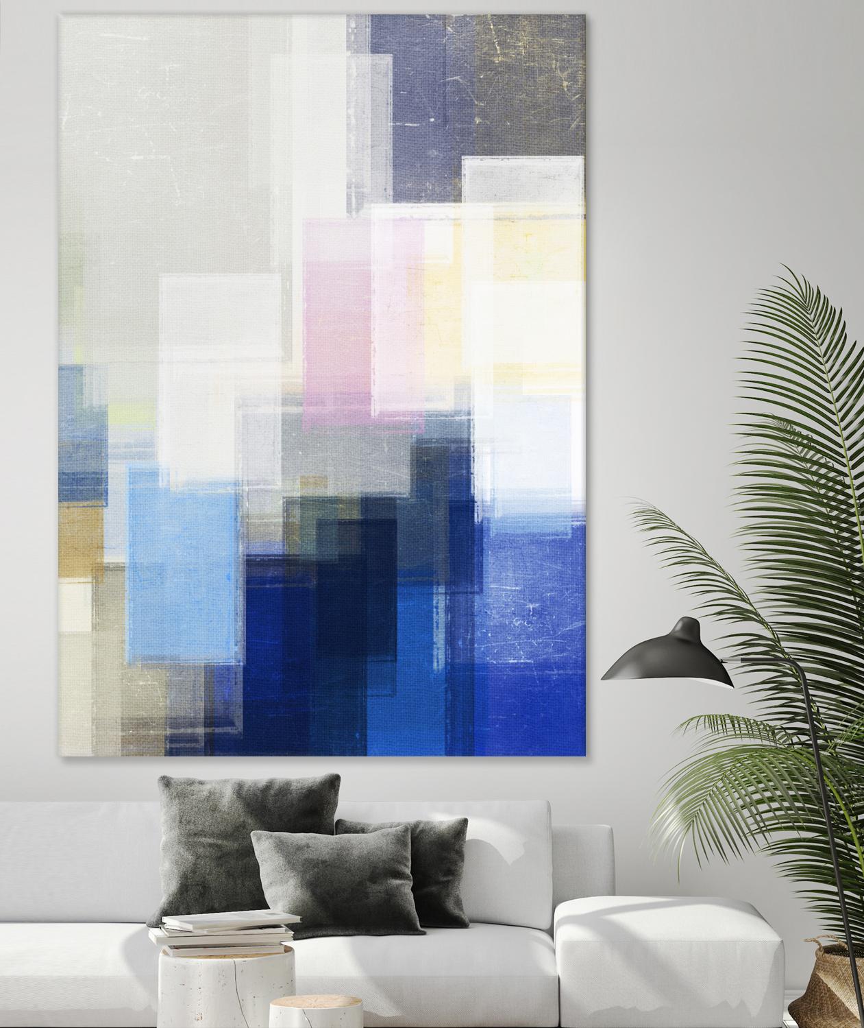 New Start by Jenn Jorgensen on GIANT ART - blue abstract