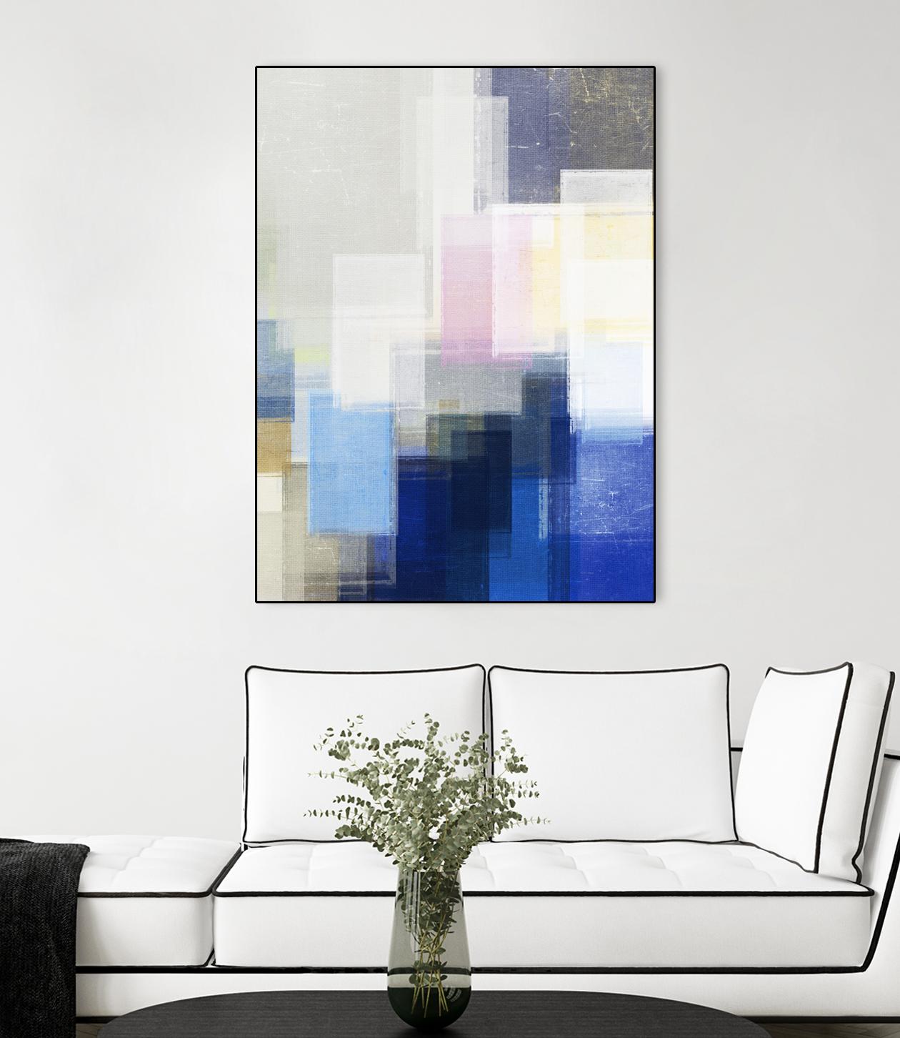 New Start by Jenn Jorgensen on GIANT ART - blue abstract