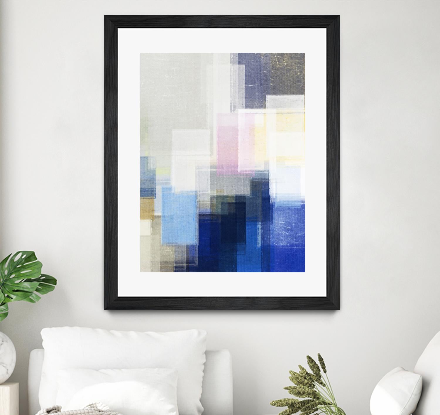 New Start by Jenn Jorgensen on GIANT ART - blue abstract