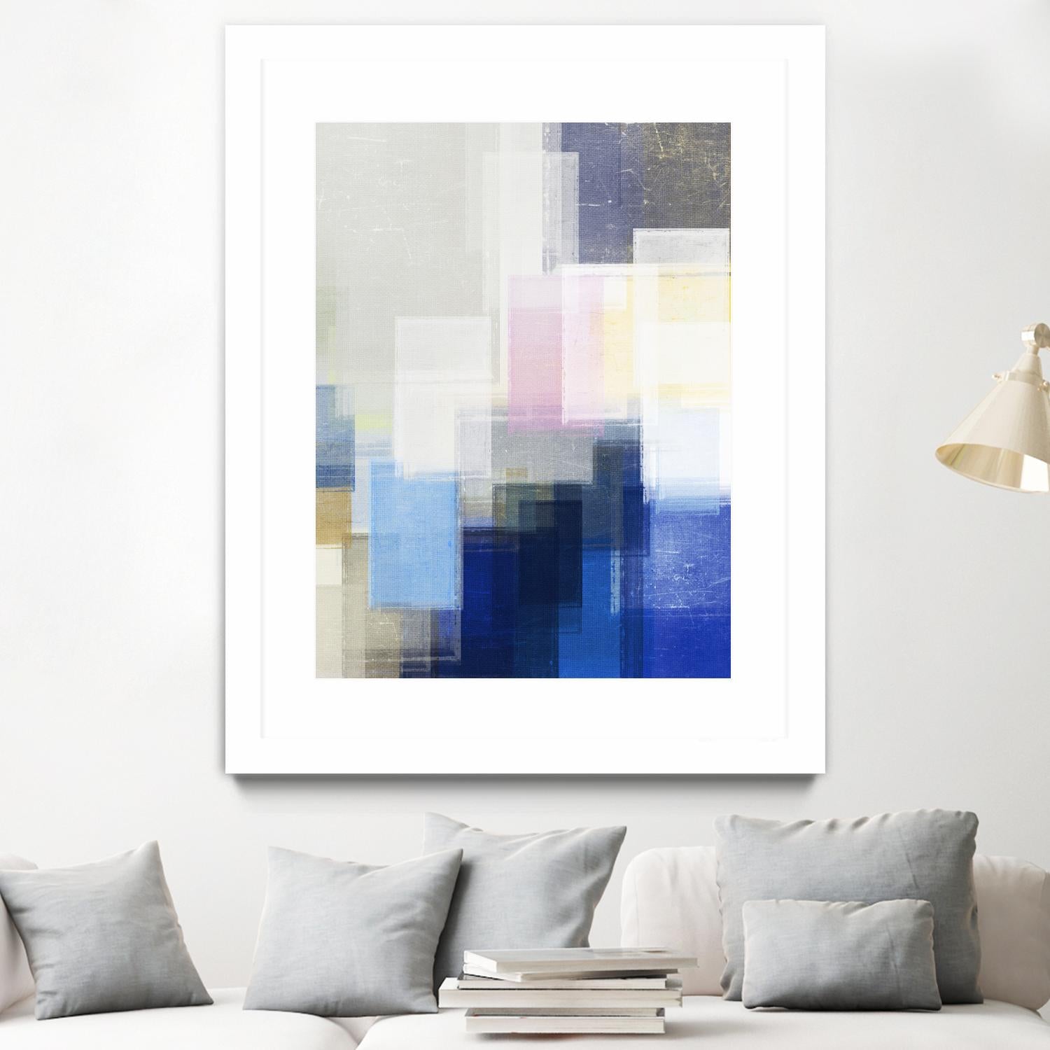 New Start by Jenn Jorgensen on GIANT ART - blue abstract