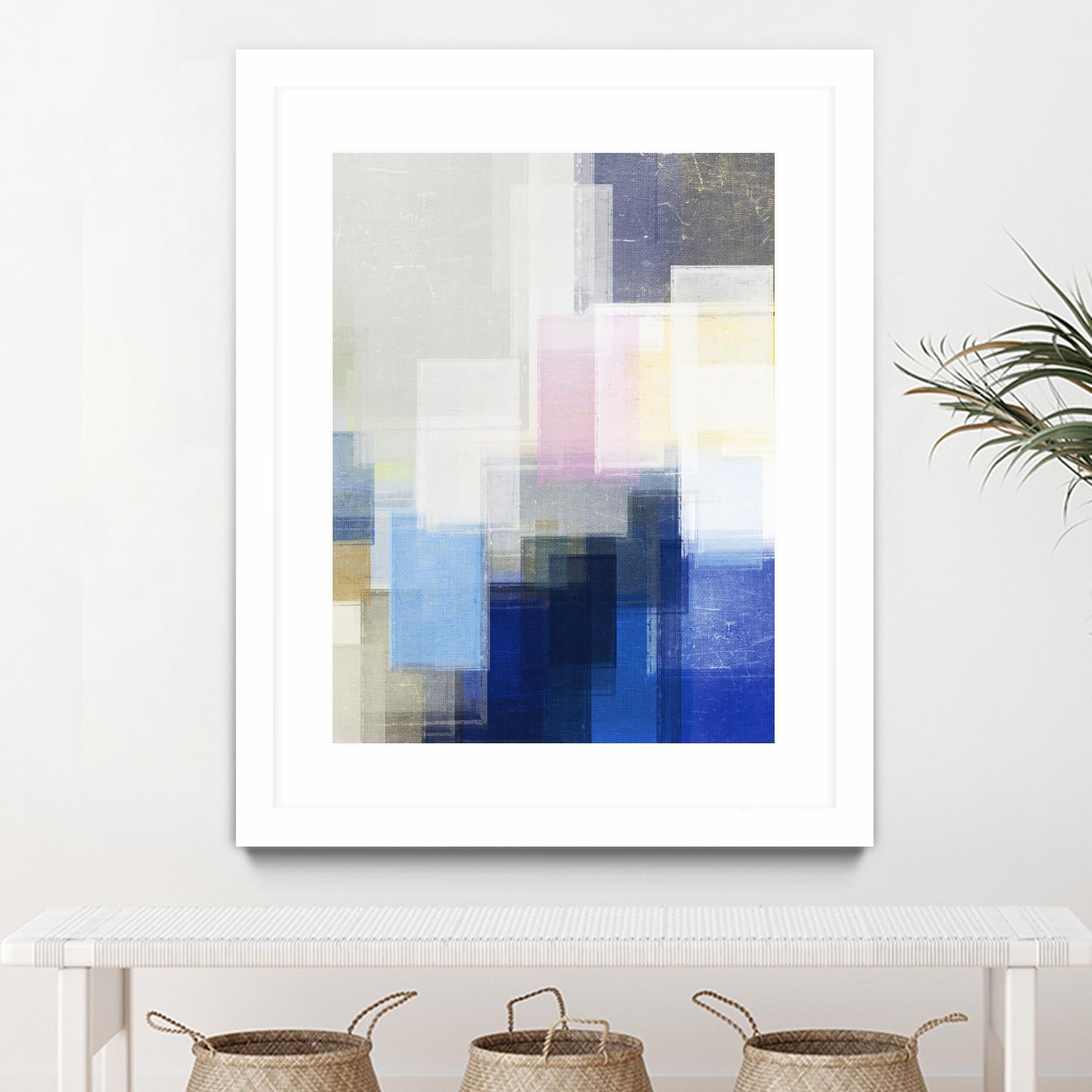 New Start by Jenn Jorgensen on GIANT ART - blue abstract