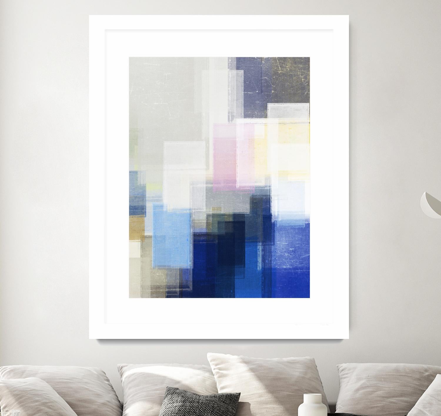 New Start by Jenn Jorgensen on GIANT ART - blue abstract