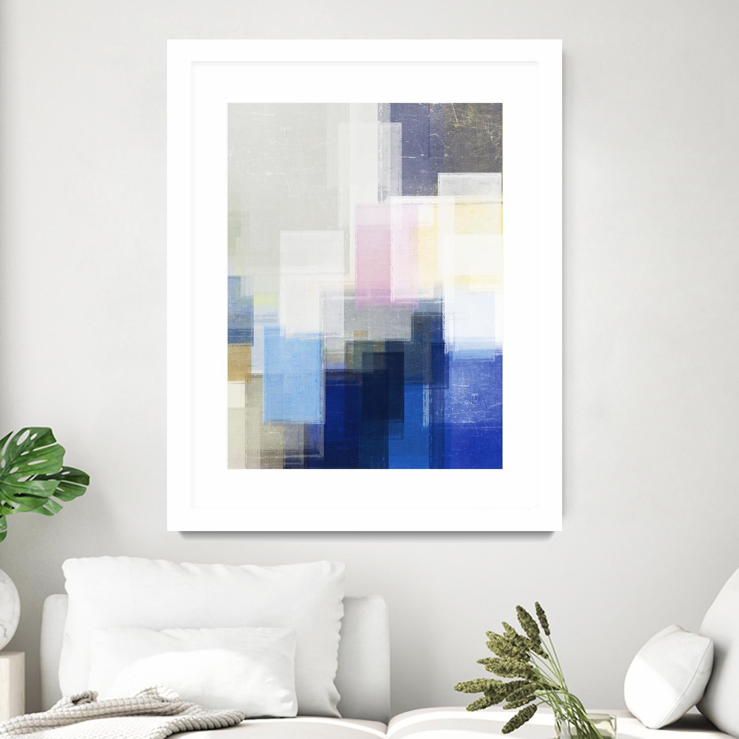New Start by Jenn Jorgensen on GIANT ART - blue abstract
