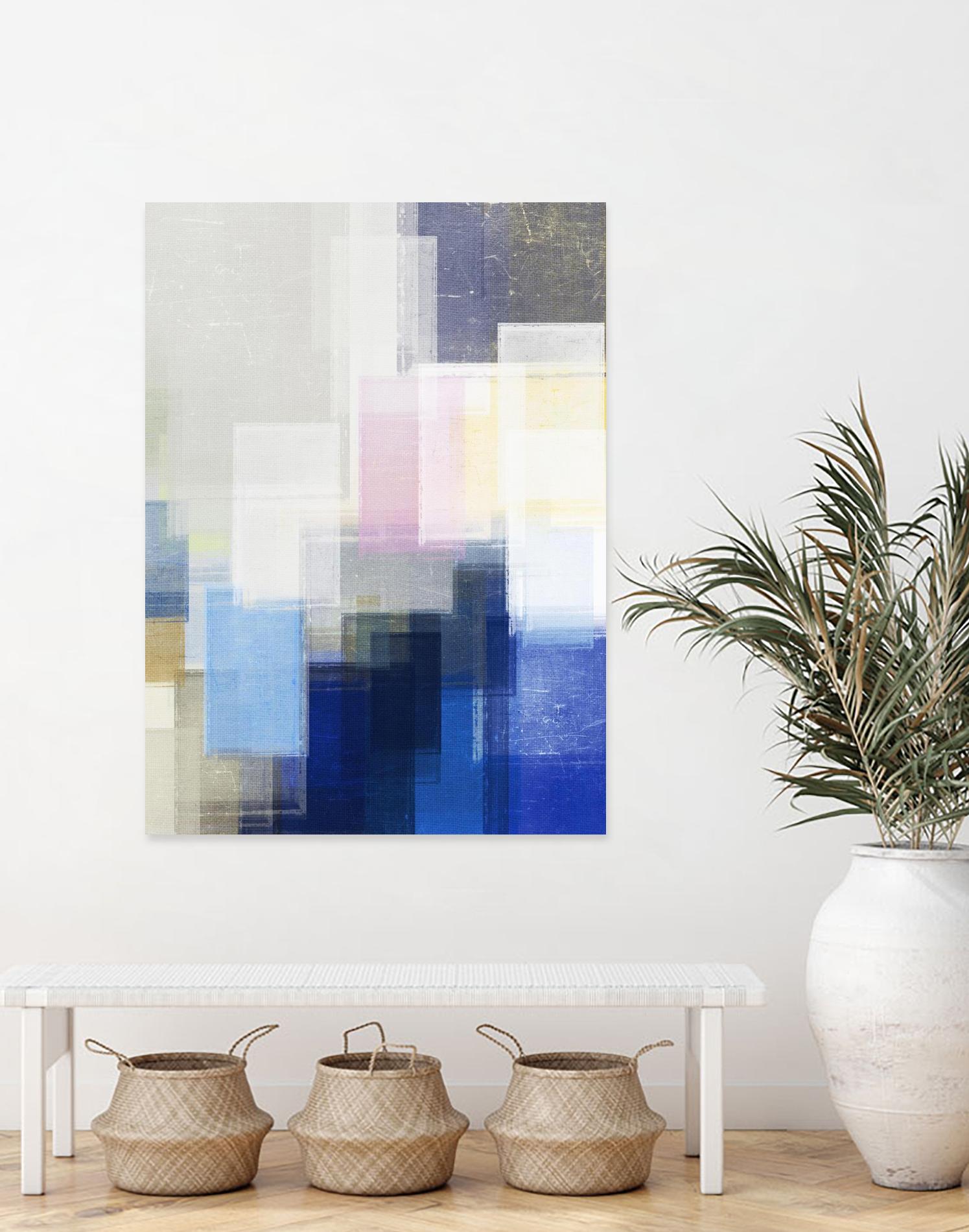 New Start by Jenn Jorgensen on GIANT ART - blue abstract