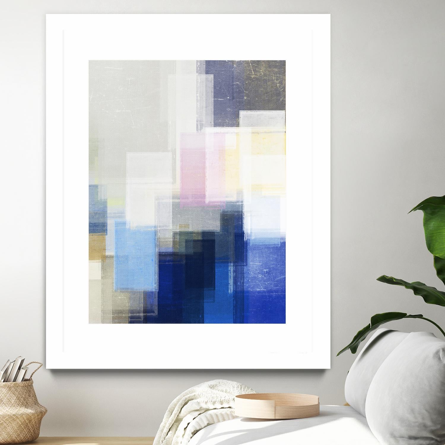 New Start by Jenn Jorgensen on GIANT ART - blue abstract