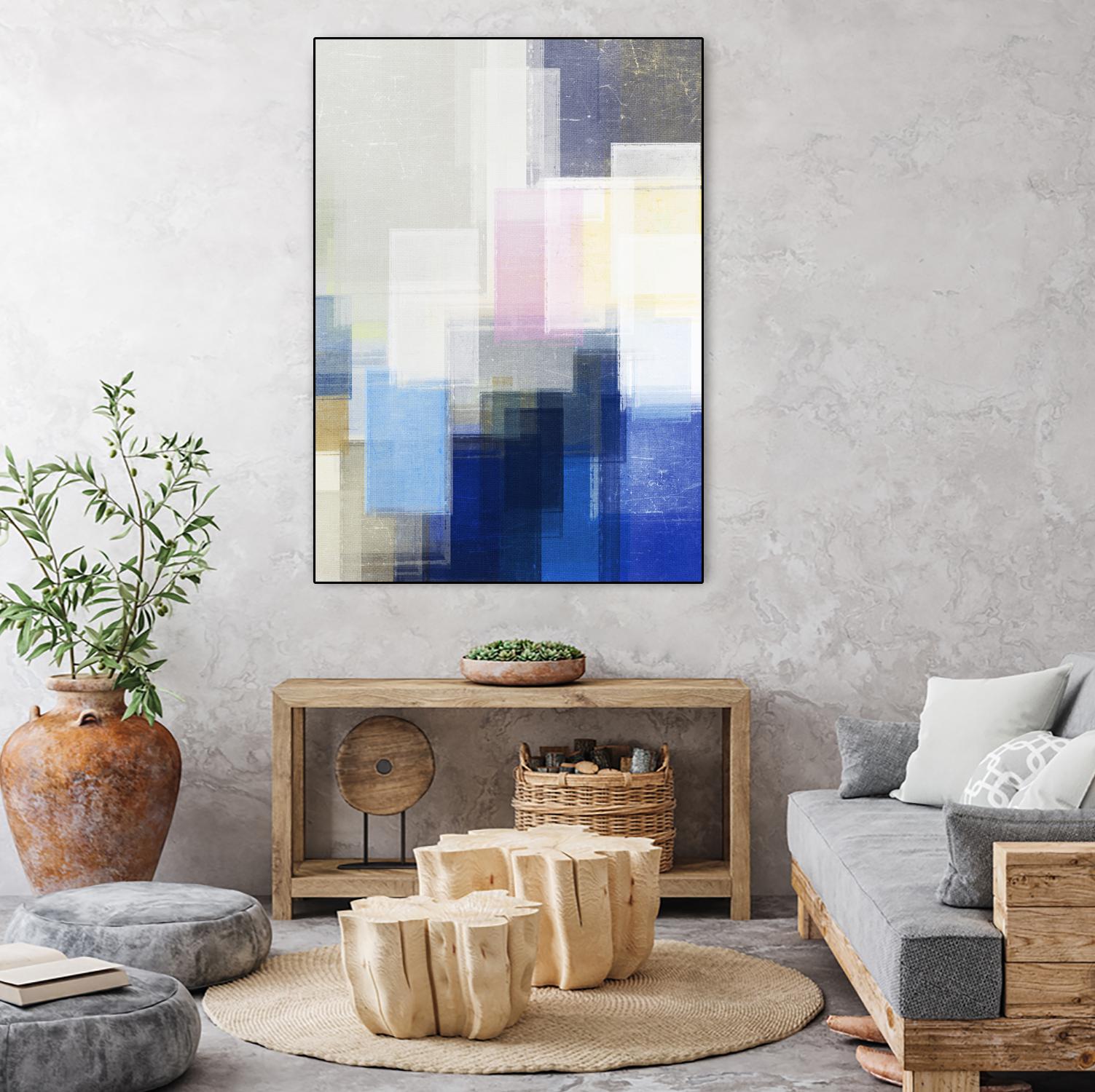 New Start by Jenn Jorgensen on GIANT ART - blue abstract