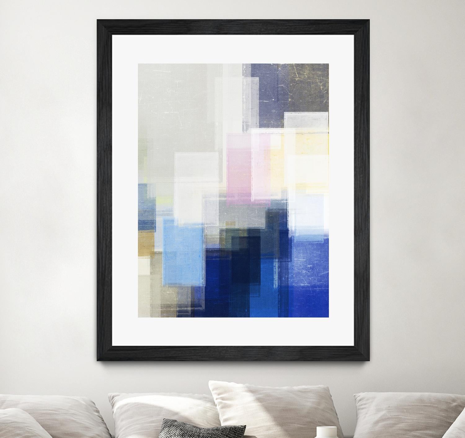 New Start by Jenn Jorgensen on GIANT ART - blue abstract