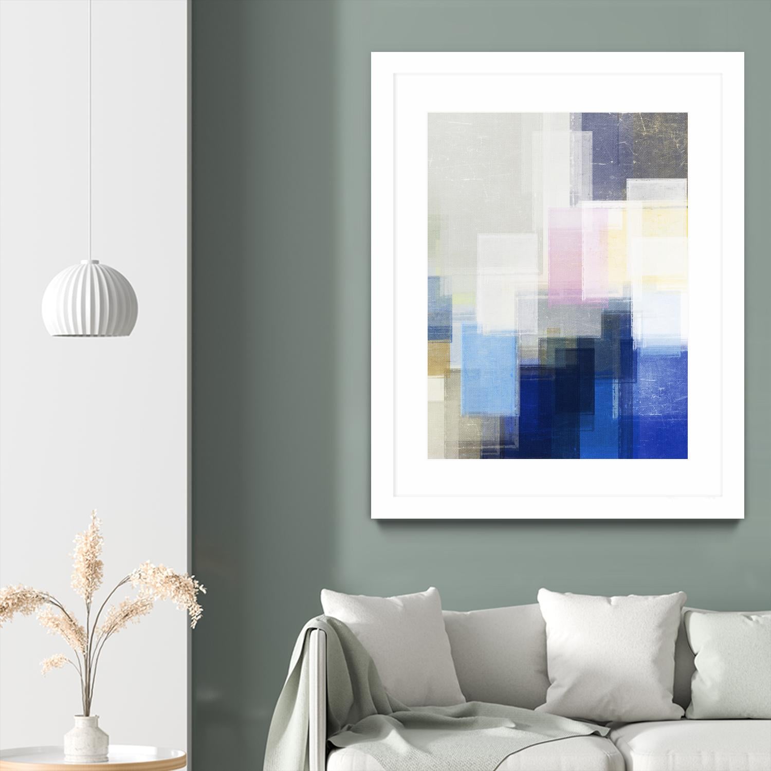 New Start by Jenn Jorgensen on GIANT ART - blue abstract