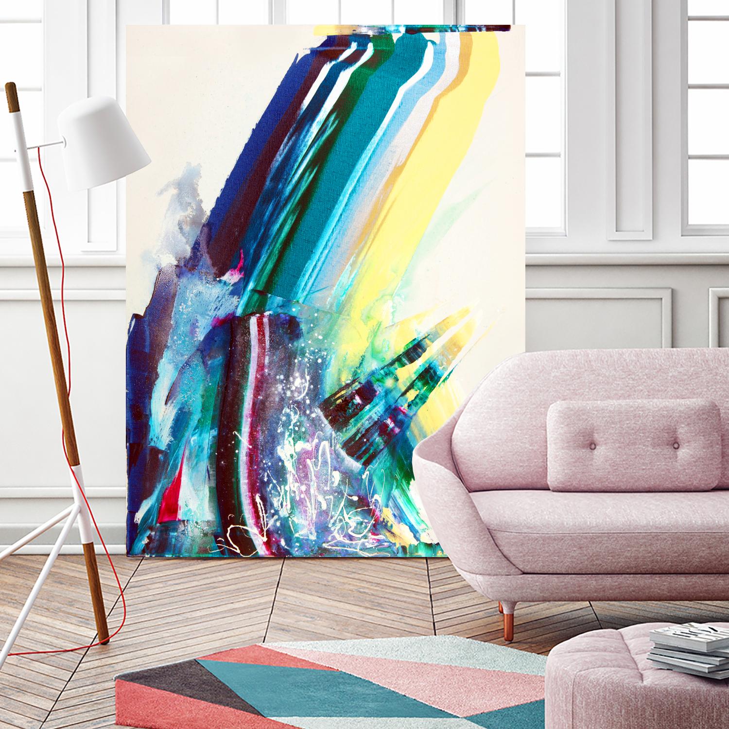 Titan by Joan Marie on GIANT ART - yellow abstract