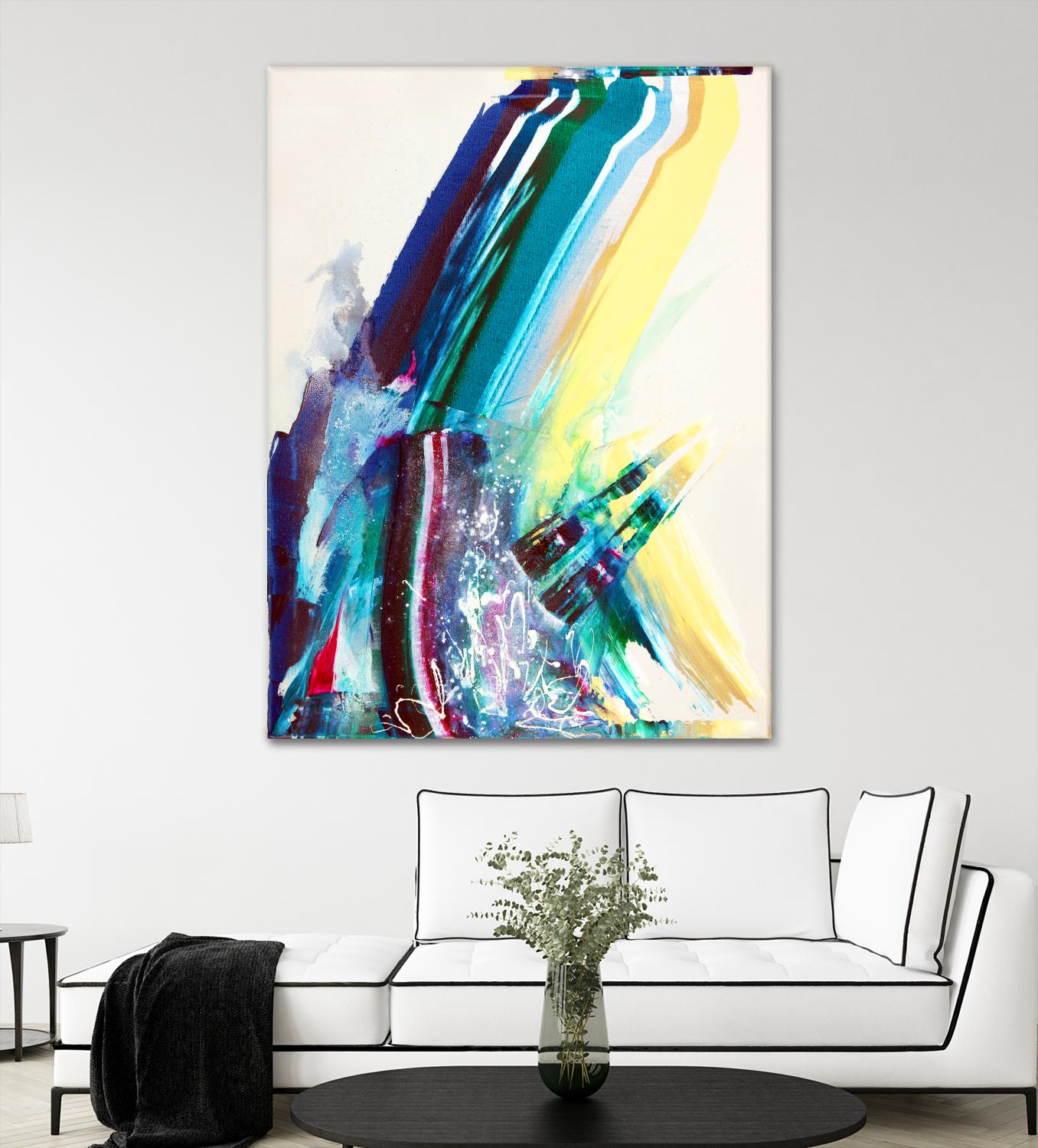 Titan by Joan Marie on GIANT ART - yellow abstract