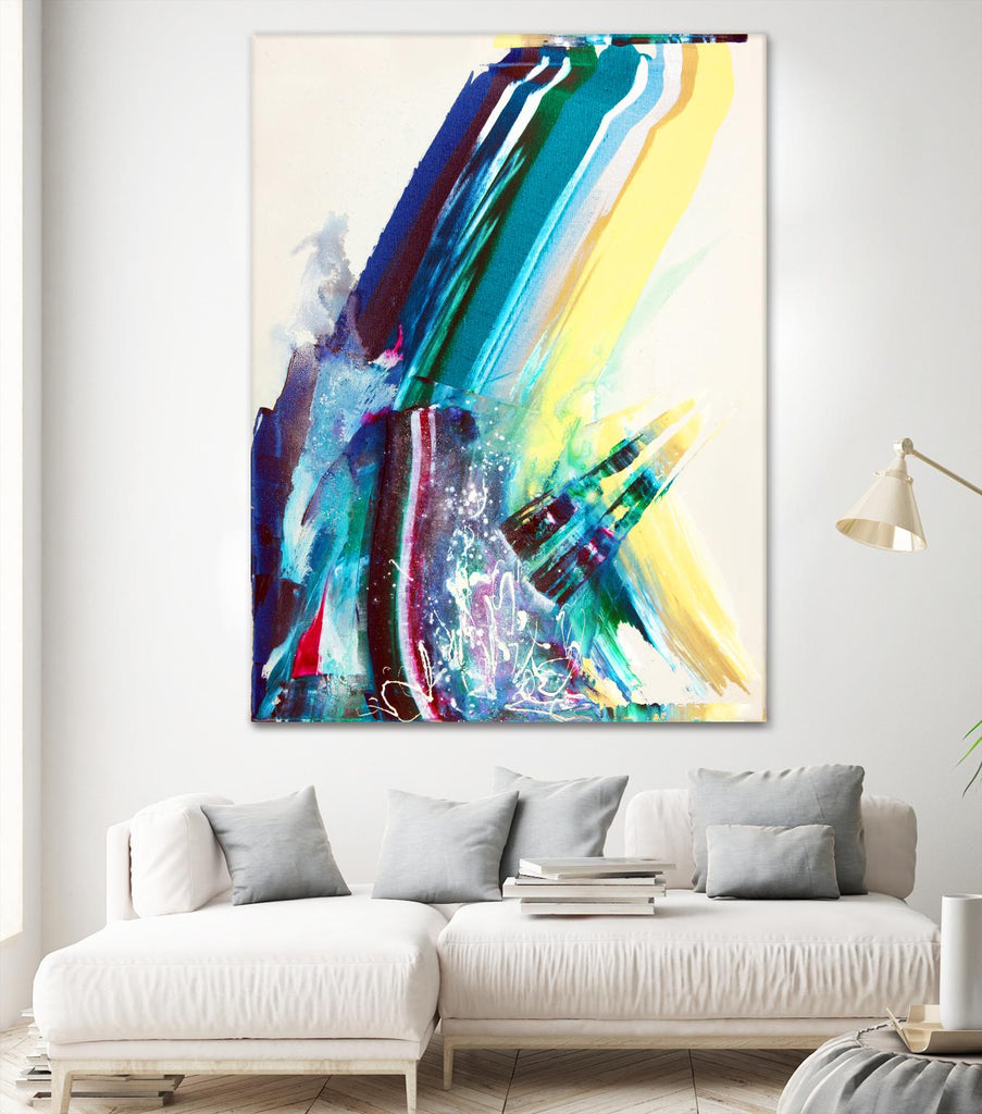 Titan by Joan Marie on GIANT ART - yellow abstract