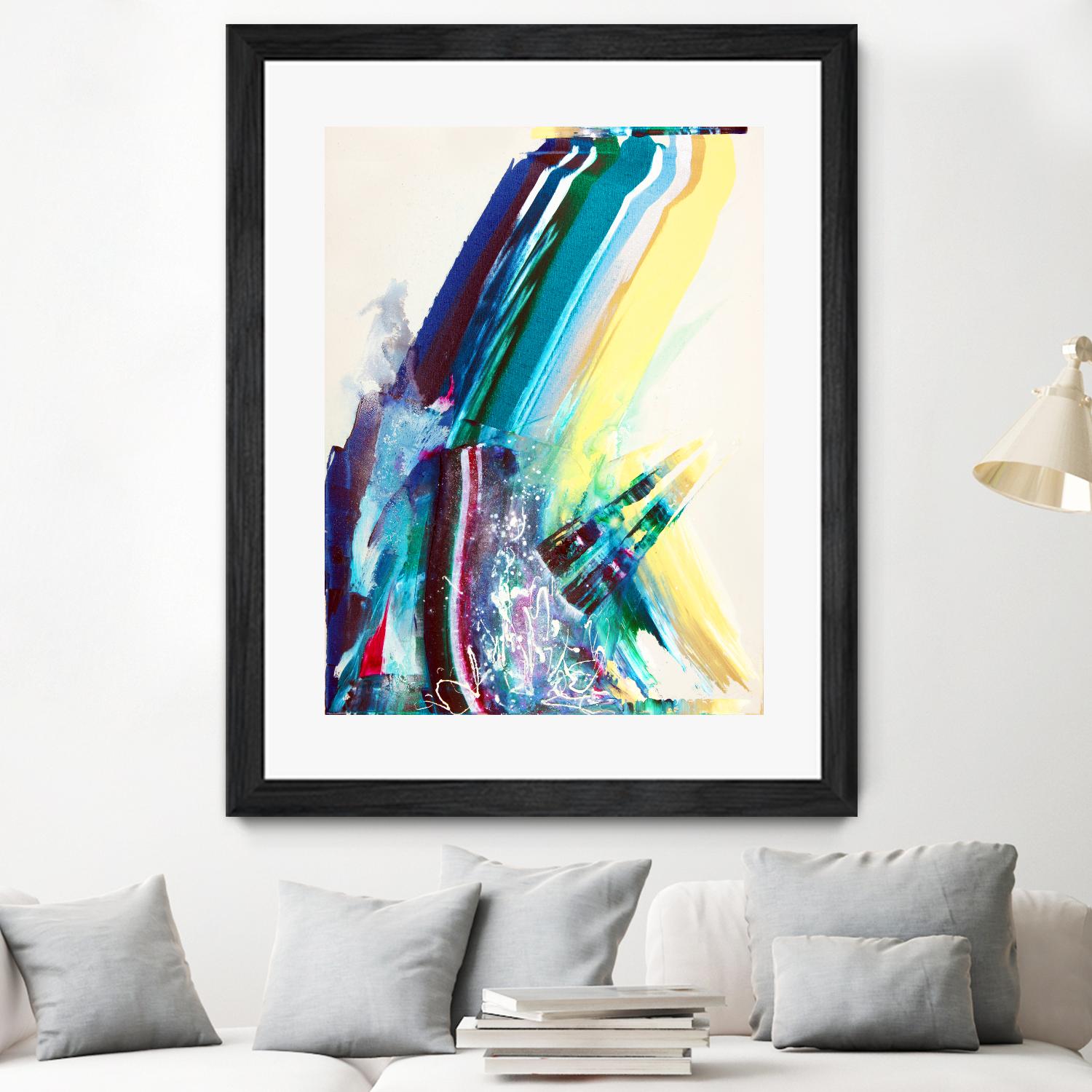 Titan by Joan Marie on GIANT ART - yellow abstract