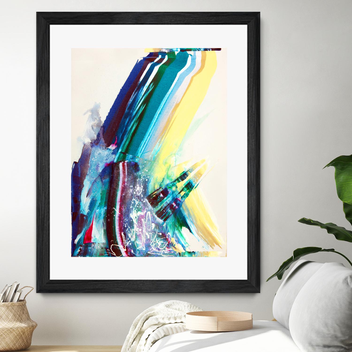 Titan by Joan Marie on GIANT ART - yellow abstract