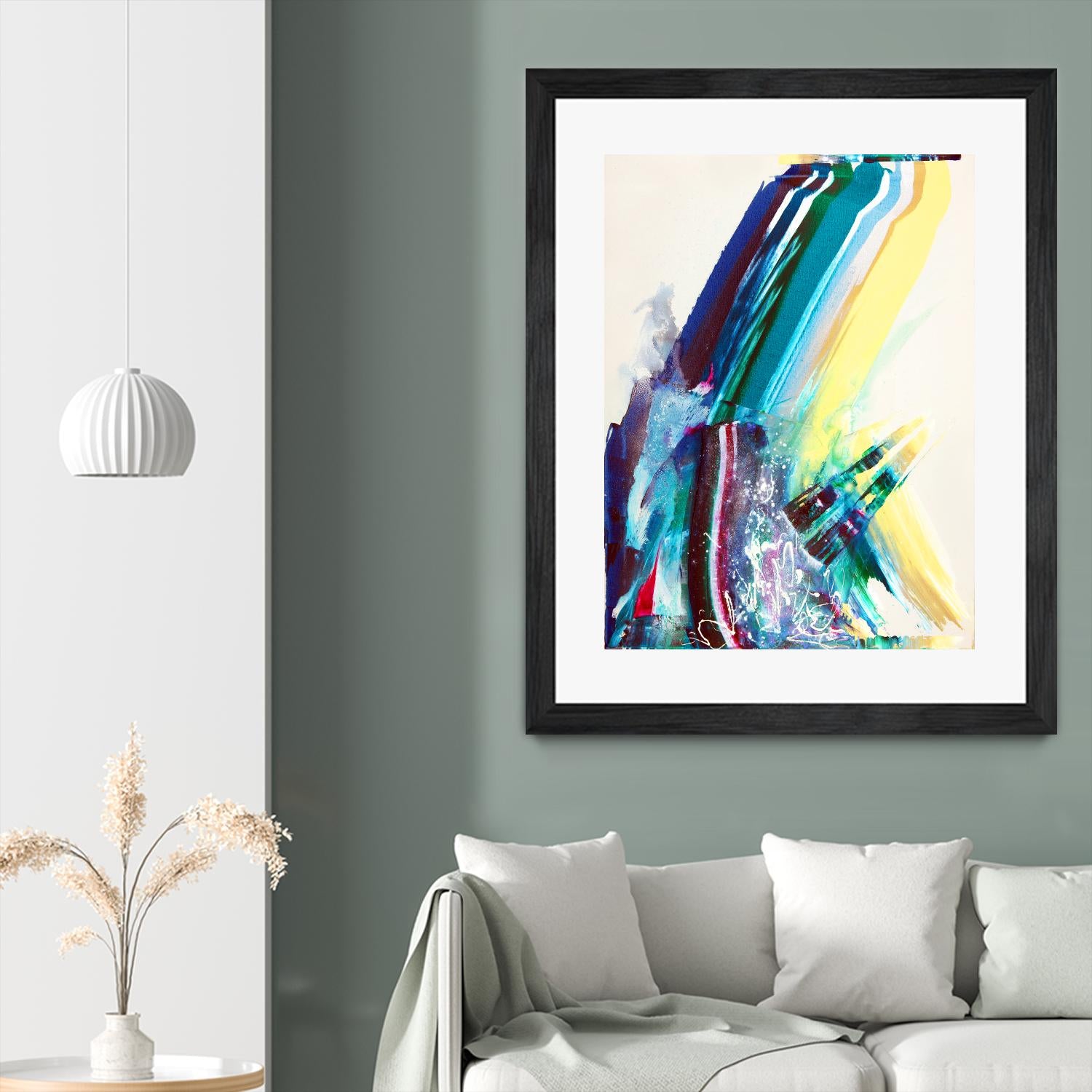 Titan by Joan Marie on GIANT ART - yellow abstract