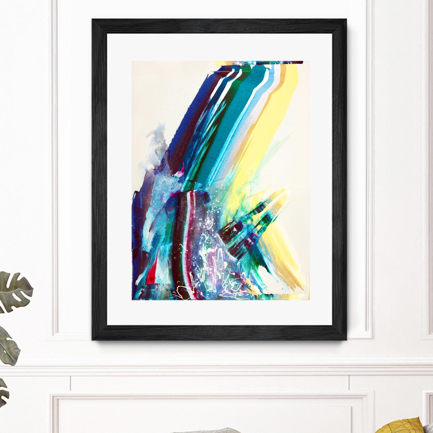 Titan by Joan Marie on GIANT ART - yellow abstract