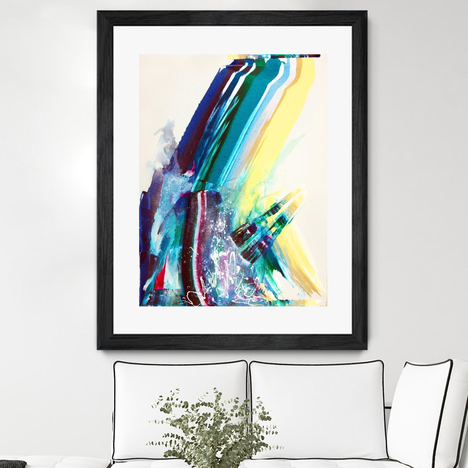 Titan by Joan Marie on GIANT ART - yellow abstract