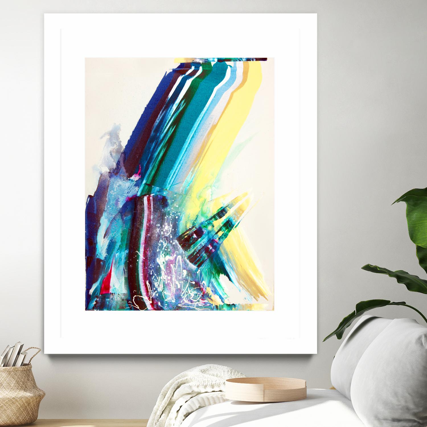 Titan by Joan Marie on GIANT ART - yellow abstract