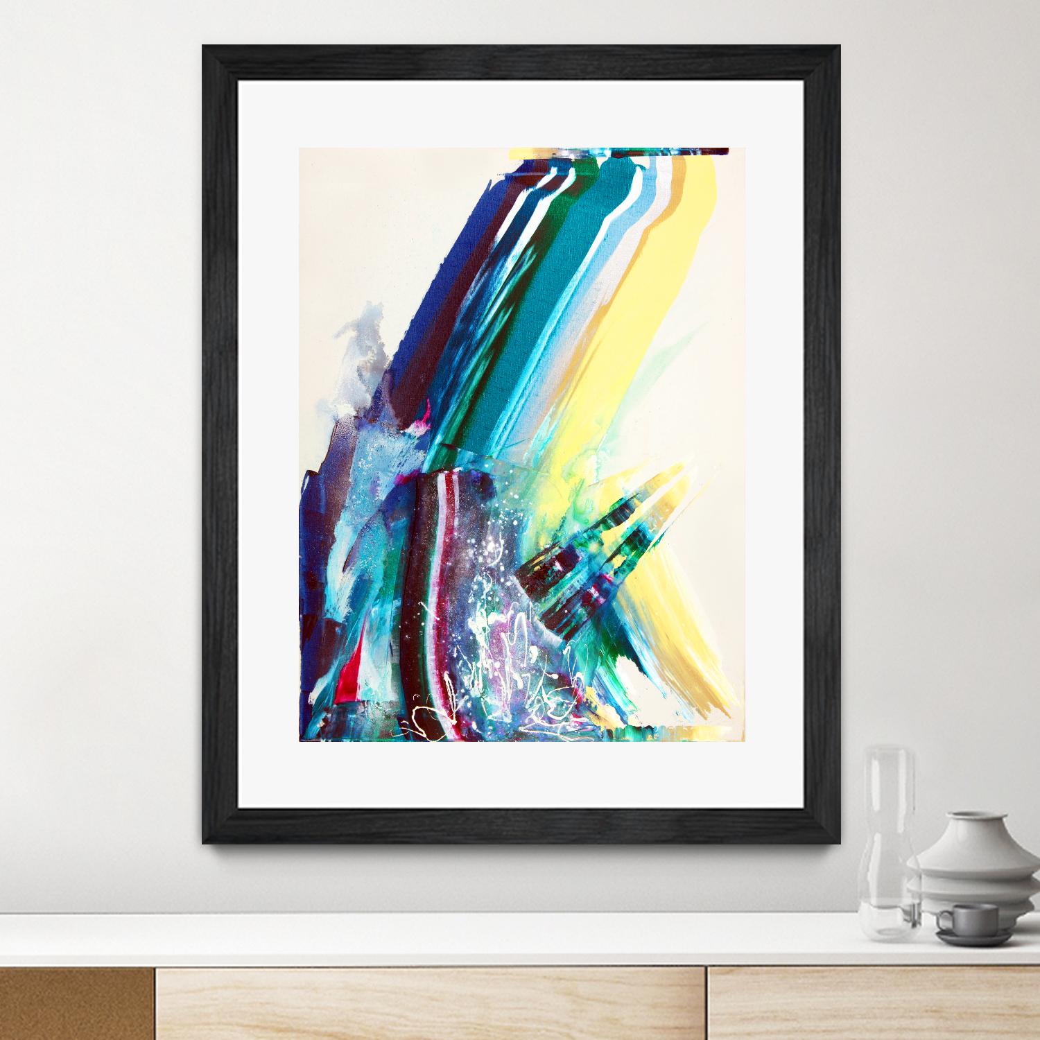 Titan by Joan Marie on GIANT ART - yellow abstract