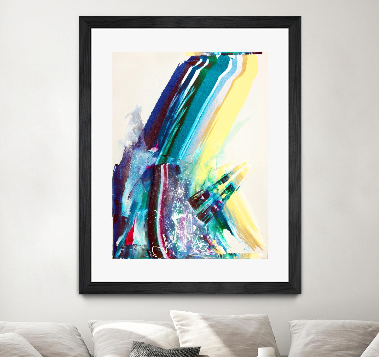 Titan by Joan Marie on GIANT ART - yellow abstract